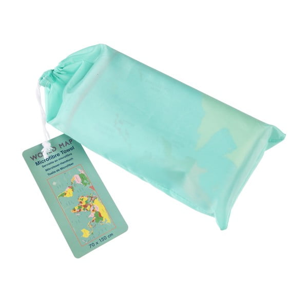 Prosop din microfibră Rex London World Map, 70 x 150 cm, multicolor-image-2