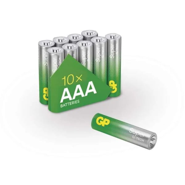Set 10 baterii alcaline EMOS GP Super AAA