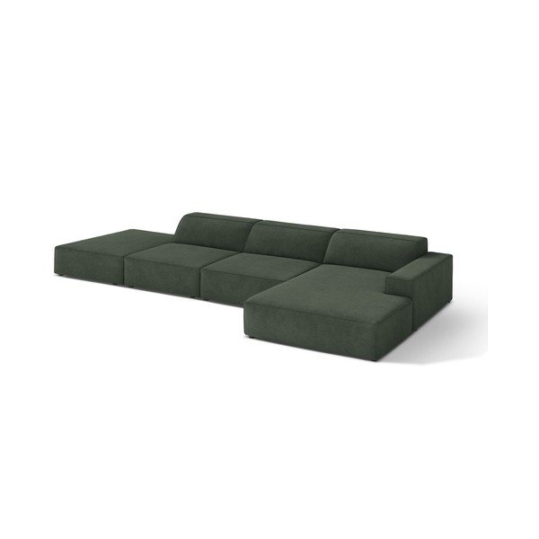 Colțar modular petrol (cu colț pe partea dreaptă/cu șezlong) Jodie – Micadoni -image-1