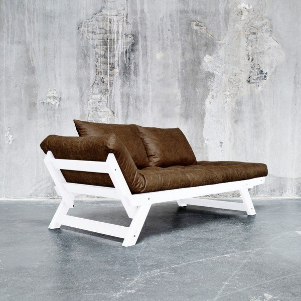 Canapea extensibilă Karup Bebop White/Mocca-image-1