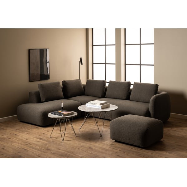 Măsuță auxiliară rotundă din marmură ø 55 cm Prunus – Actona-image-4