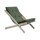 Fotoliu pliabil Karup Design Boogie Raw/Olive Green