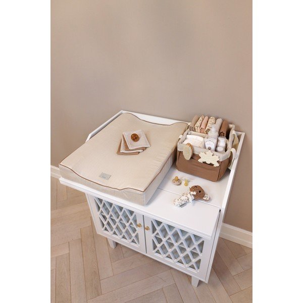 Cutie de depozitare pentru copii, maro deschis din material textil 24x34x17 cm Classic Stripes Camel – Cam Cam Copenhagen-image-2