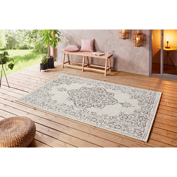 Covor de exterior NORTHRUGS Tilos, 120 x 170 cm, gri - crem-image-1