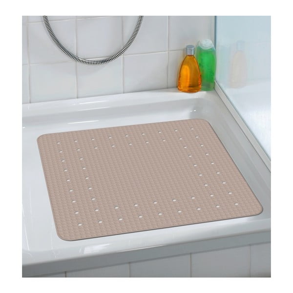 Covor baie anti-alunecare Wenko Mirasol, 54 x 54 cm, gri - bej-image-2