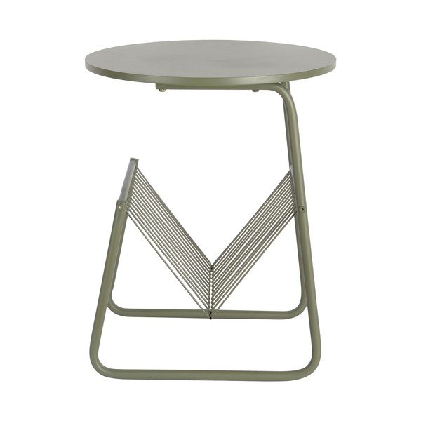 Măsuță auxiliară rotundă din metal ø 40 cm Riqueza Revista – Leitmotiv-image-3