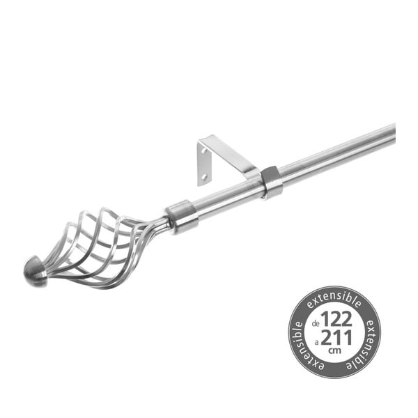 Galerie de perdea 122-211 cm extensibilă din metal – Casa Selección-image-1