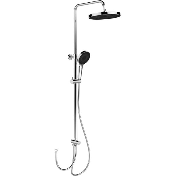 Set de duș argintiu lucios din oțel inoxidabil 120 cm Soft Water – Wenko