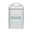 Cutie metalică pentru zahăr Kitchen Craft Nostalgia, gri, înălțime 17 cm