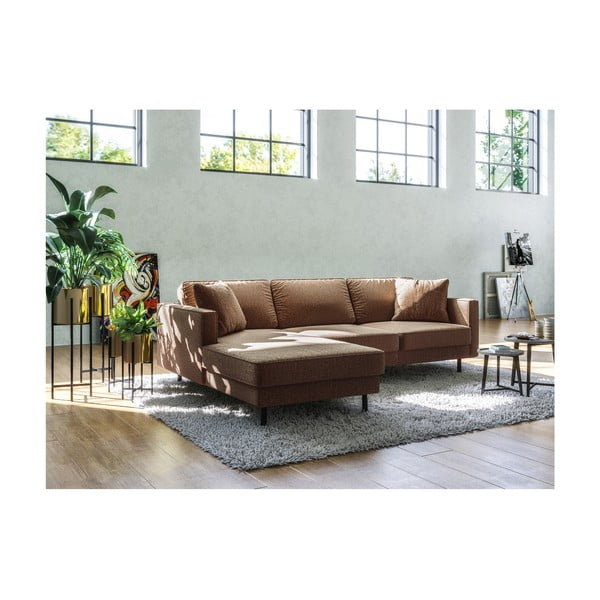 Colțar MESONICA Kobo, colț pe partea dreaptă, maro argilă-image-3