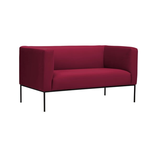 Canapea cu două locuri Windsor & Co Sofas Neptune, roşu-image-1