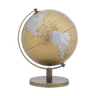 Decorațiune pentru masă Mauro Ferretti Globe, înălțime 28 cm, auriu-argintiu