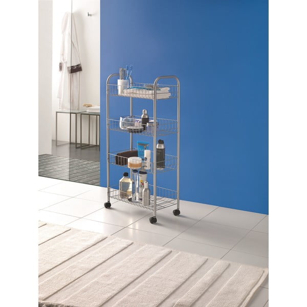 Raft mobil din metal, argintiu 41x84 cm Ascona - Metaltex-image-2