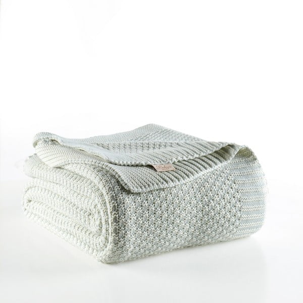 Cuvertură din amestec de bumbac Homemania Decor Silvi, 220 x 240 cm, albastru mentol-image-1