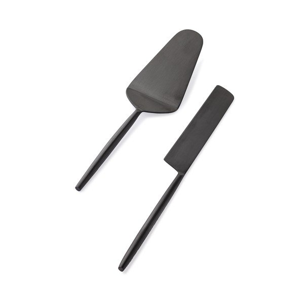 Set pentru servirea tortului 2 buc. din oțel inoxidabil Bronte – Bizzotto-image-1