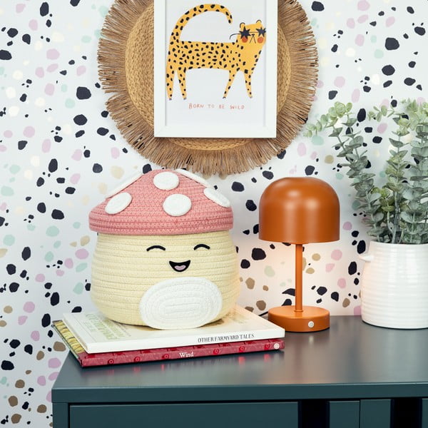 Coș de jucării pentru copii bej din material textil ø 23x22 cm Fizz Malcolm – SQUISHMALLOWS-image-1