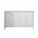 Comodă albă joasă din lemn de pin 130x80 cm Berna – Marckeric