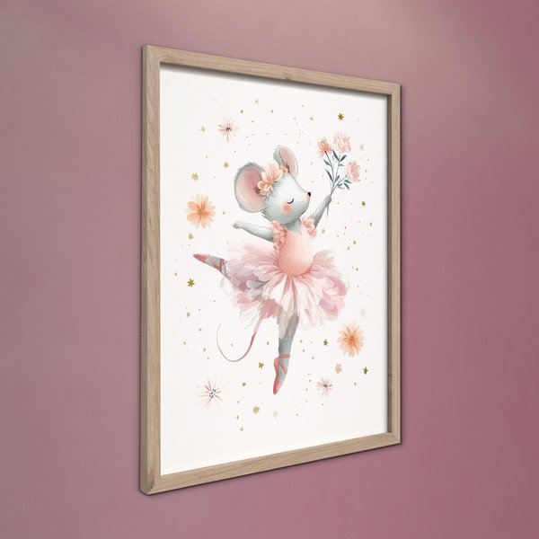 Tablou pentru copii 30x40 cm Mouse Ballerina – Styler-image-3
