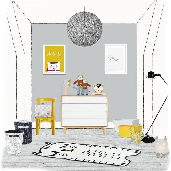 Covor pentru copii Nattiot Charlie, 80 x 150 cm-image-1