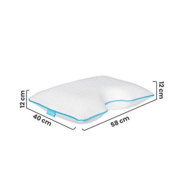 Pernă anatomică cu umplutură de spumă cu memorie 40x58 cm – Mila Home-image-2