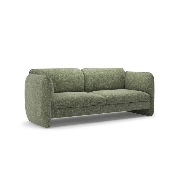 Canapea verde cu tapițerie din chenille 204 cm Georgia – Micadoni -image-2