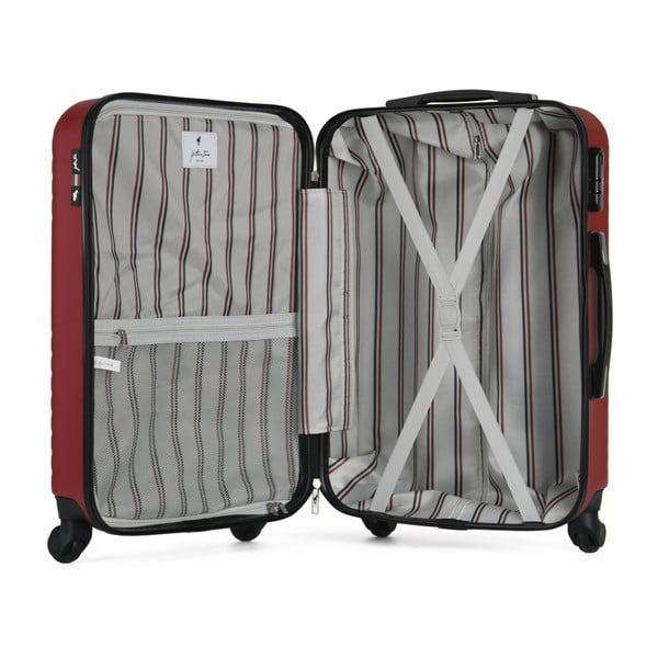 Troler cu roți GENTLEMAN FARMER Valise Grand Cadenas Integre, 36 l, bordeaux-image-1