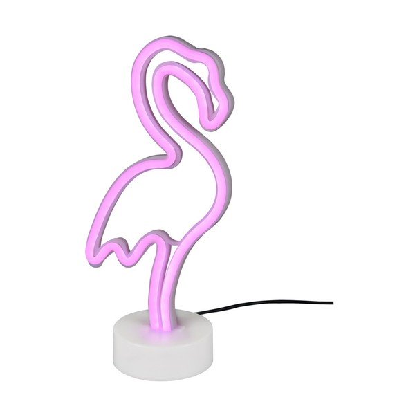 Veioză albă LED (înălțime 29 cm) Flamingo – Reality