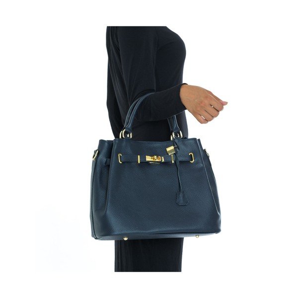 Geantă din piele Isabella Rhea no. 183, albastră-image-1