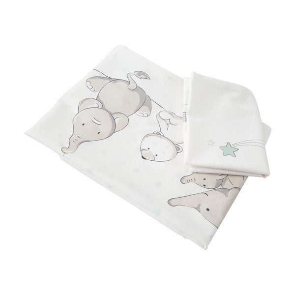 Pătuț leagăn  gri cu roți și baldachin  40x90 cm Strenenzauber – Roba-image-4