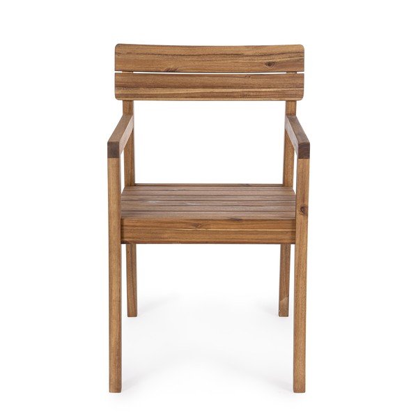 Scaun de grădină în culoare naturală din lemn masiv Rodano – Bizzotto-image-2