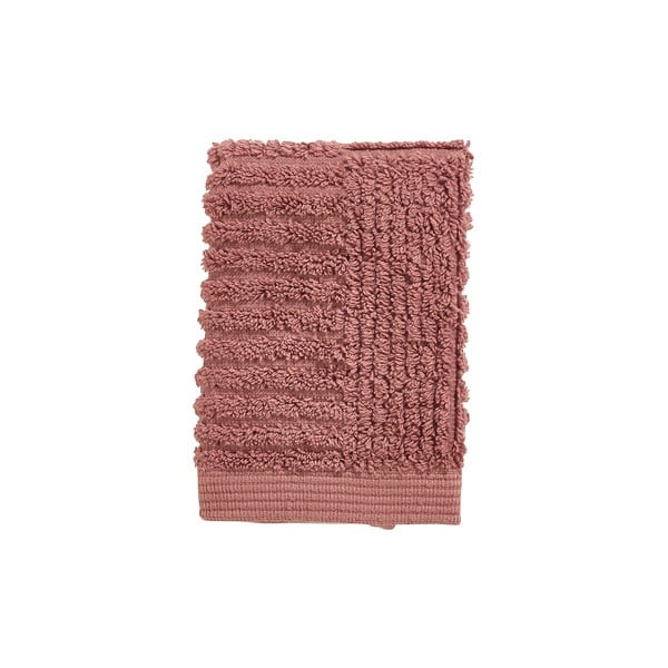 Prosop roșu din bumbac din frotir 30x30 cm Classic – Zone