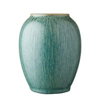 Vază din gresie ceramică Bitz, înălțime 12,5 cm, verde