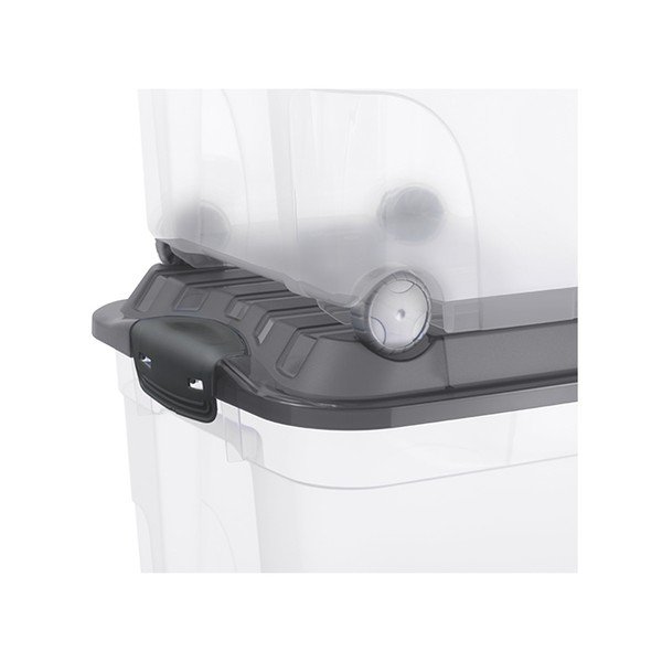 Cutie de depozitare din plastic cu capac pe roți 57 l Roller - Rotho-image-2