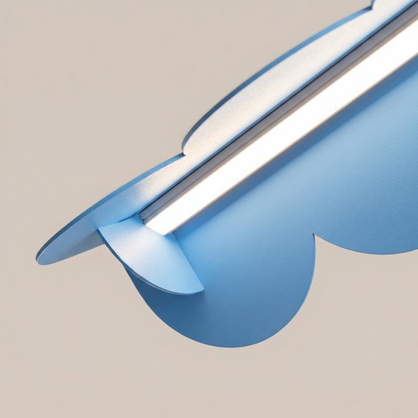 Lustră albastru-deschis LED din aluminiu BISCUIT – Thoro-image-3