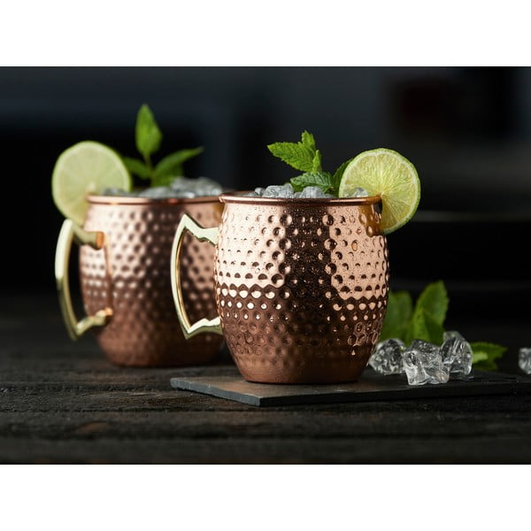 Căni arămii 4 buc. din oțel 80 ml Moscow Mule – Lyngby Glas-image-2