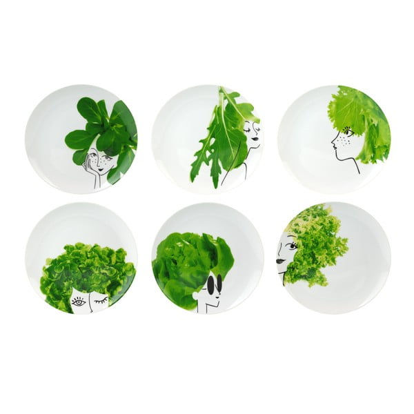 Set 6 boluri pentru salată Le Studio Mes Petites Salades Plates, ⌀ 25 cm