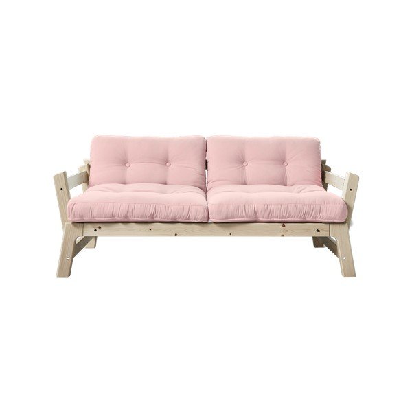 Canapea extensibilă Karup Step Natural/Pink Peonie-image-4