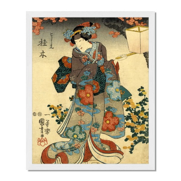 Tablou înrămat Liv Corday Asian Japanese Print, 40 x 50 cm