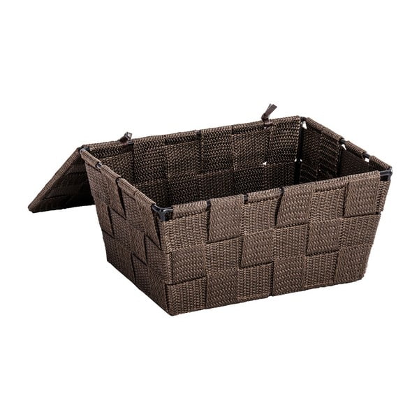 Coș cu capac Wenko Adria, 14 x 19 cm, maro-image-1