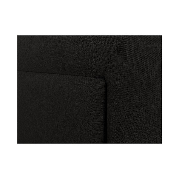 Tăblie de pat Mazzini Sofas Ancona, 140 x 120 cm, negru-image-2