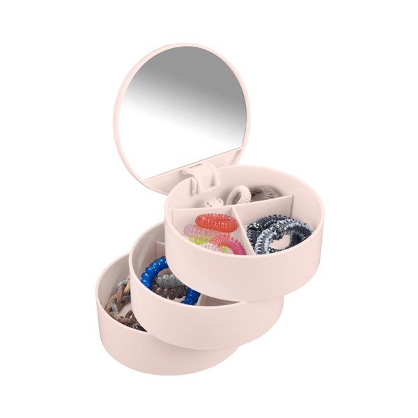 Organizator triplu pentru cosmetice Wenko Tower, roz-image-2