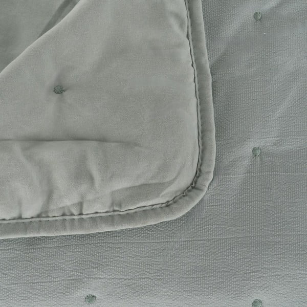 Cuvertură verde prăfuit matlasată 230x280 cm – Ixia-image-1