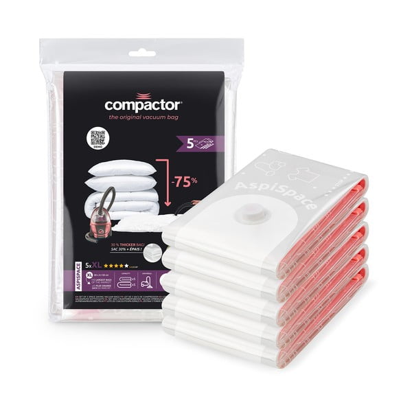 Saci de vidat 5 buc. Vacuum XL – Compactor