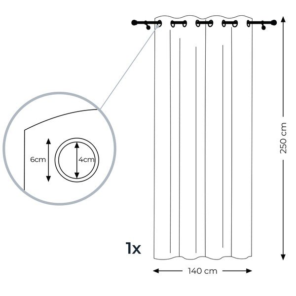 Perdea AmeliaHome Irvelette Eyelets, 140 x 250 cm, alb-maro-image-3