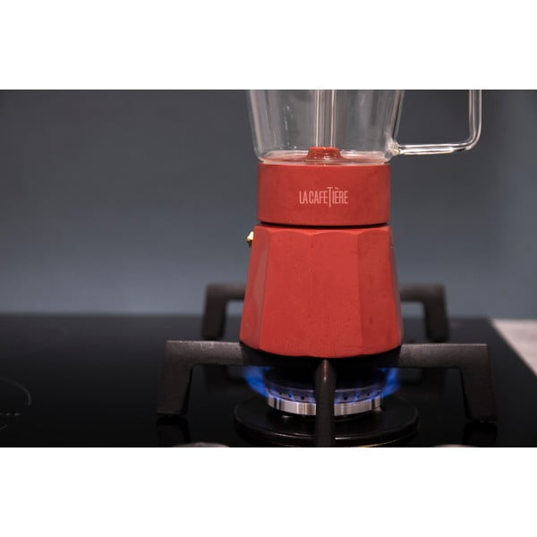 Ceainic roșu mocca din oțel inoxidabil 0,29 l La Cafetiere Verona - Kitchen Craft-image-4