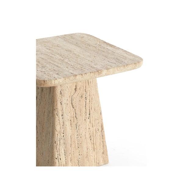 Măsuță auxiliară cu blat din piatră 45x45 cm Kepami – Light & Living-image-4