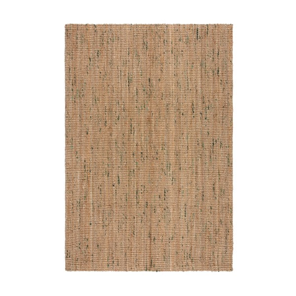 Covor verde/în culoare naturală reversibil/țesut manual din iută 160x230 cm Jute Boucle Green – Flair Rugs