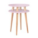 Măsuță auxiliară Ragaba UFO Ø 45 cm, roz