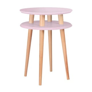 Măsuță auxiliară Ragaba UFO Ø 45 cm, roz