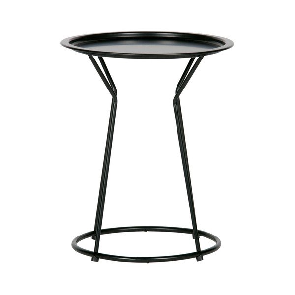 Masă de cafea metalică WOOOD Yana, ⌀ 41 cm, negru-image-1